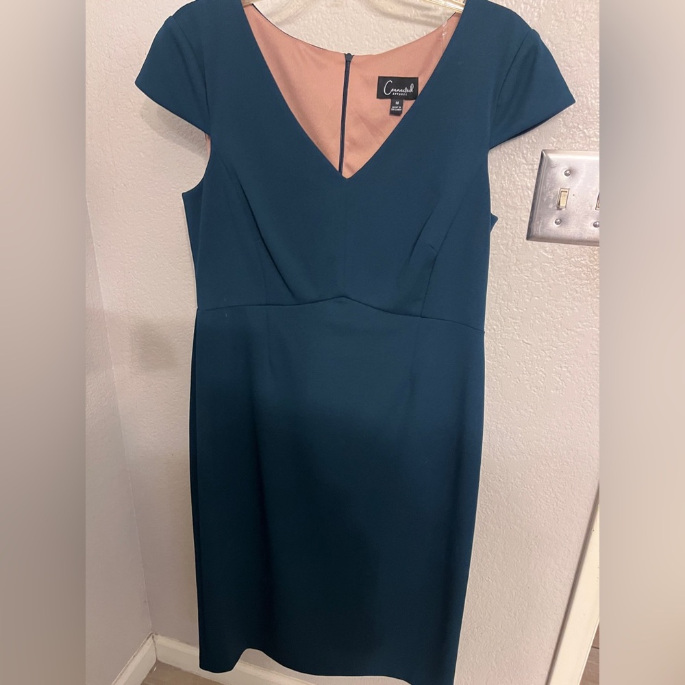 Dark Teal Midi Dress